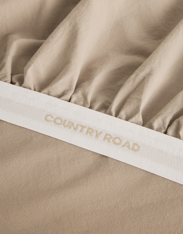 Country Road - Brae Australian Cotton Queen Fitted Sheet