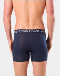 Mitch Dowd - Mens Bamboo Comfort Long Leg Trunk 3 Pack - Navy