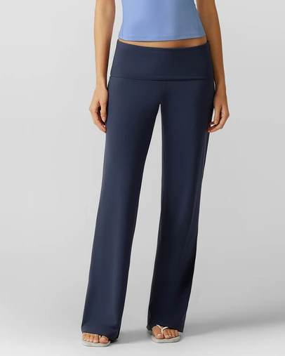 Lorna Jane - Liberty Fold Over Waist Wide Leg Active Pants