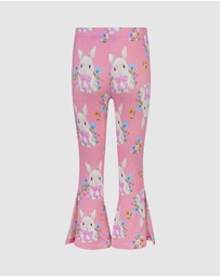Rock Your Kid - Hunny Bunny Bonnie Flare Legging in Peach