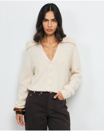 AERE - Pia Brushed Knit Cardigan