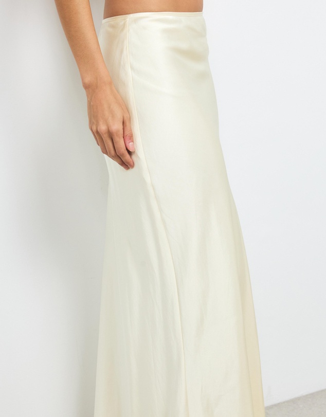 AERE - Bias Maxi Satin Skirt