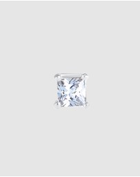 Kuzzoi - ICONIC EXCLUSIVE - Earrings Male Stud Zirconia Single 925 Sterling Silver