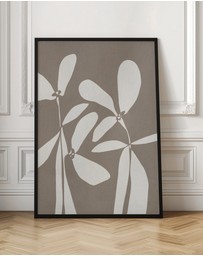 Olive et Oriel - Muted Petals No 4 by Shatha Al Dafai Art Print