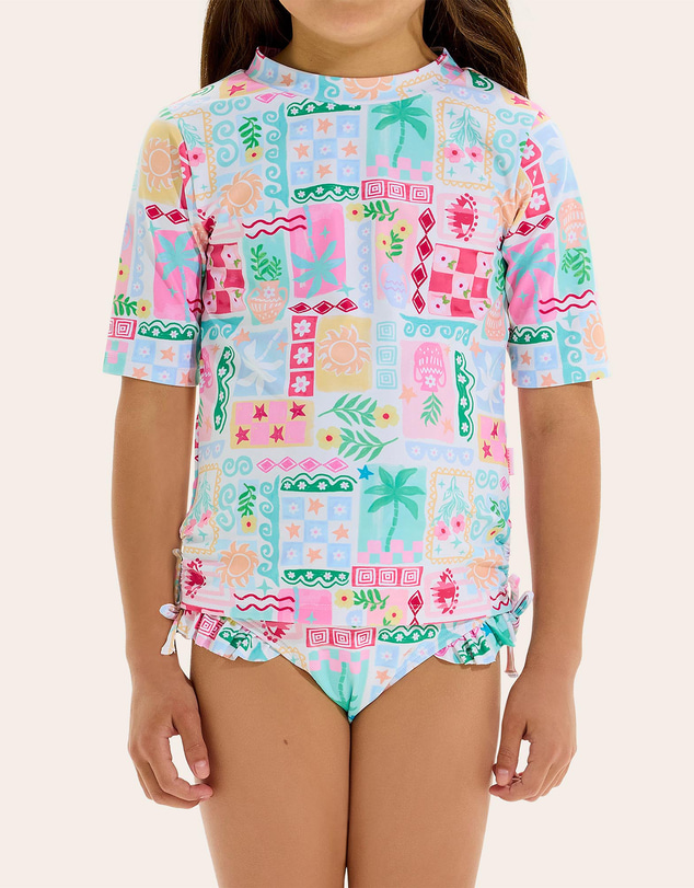 Seafolly - Capri Rouched Rash Set - Kids