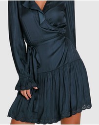 Belle & Bloom - Wild Flower Embroidered Wrap Dress