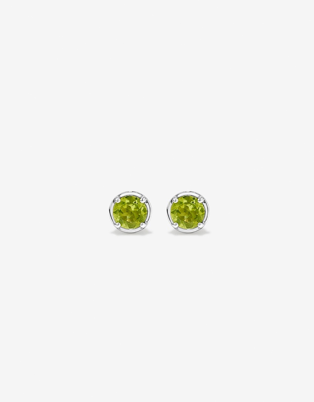 Michael Hill - Round Peridot Stud Earrings in Sterling Silver