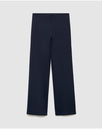 M.N.G - Straight-Fit Trousers With Elastic Waist