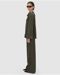 CAMILLA AND MARC - Una Straight Leg Pin Tuck Trousers