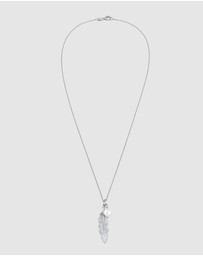 Elli Jewelry - Necklace Feather Shell Pearl 925 Sterling Silver