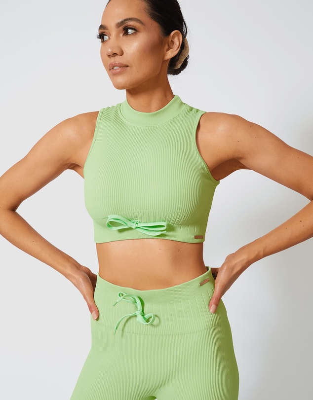 Locomotion - Beveled Seamless Crop Top