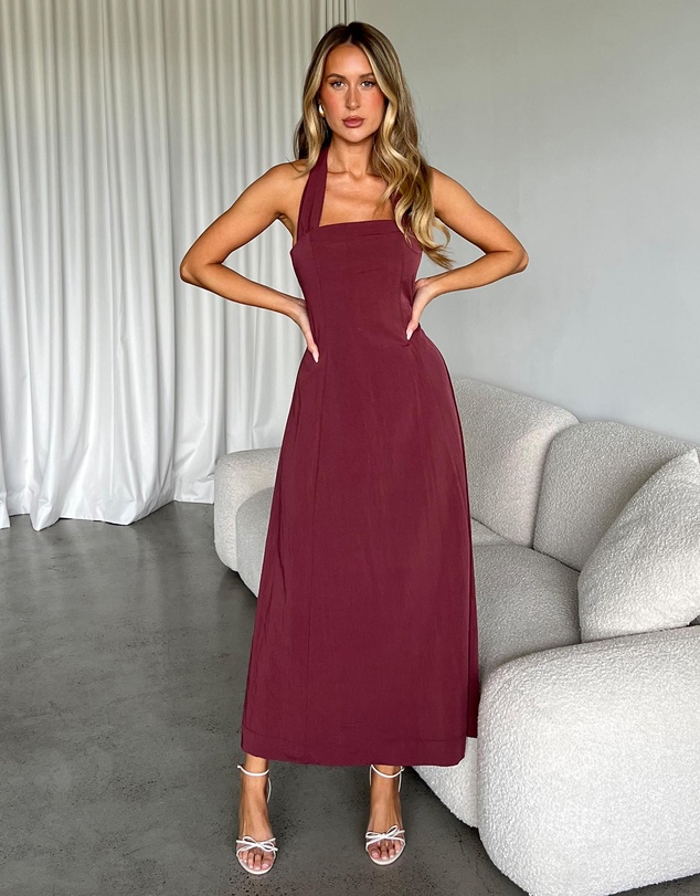 Dazie - One Last Time Halter Midi Dress