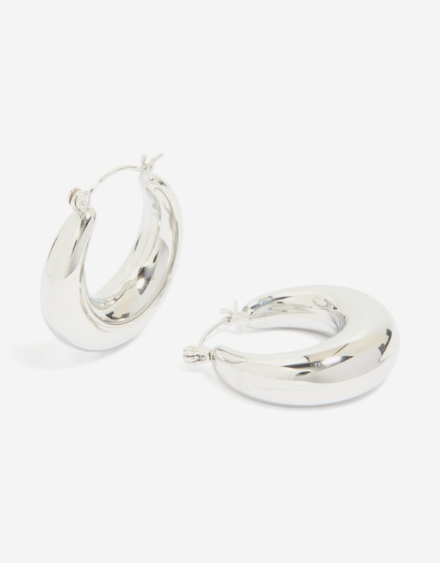 Lovisa - Waterproof Stainless Steel Small Chunky Huggie Earrings