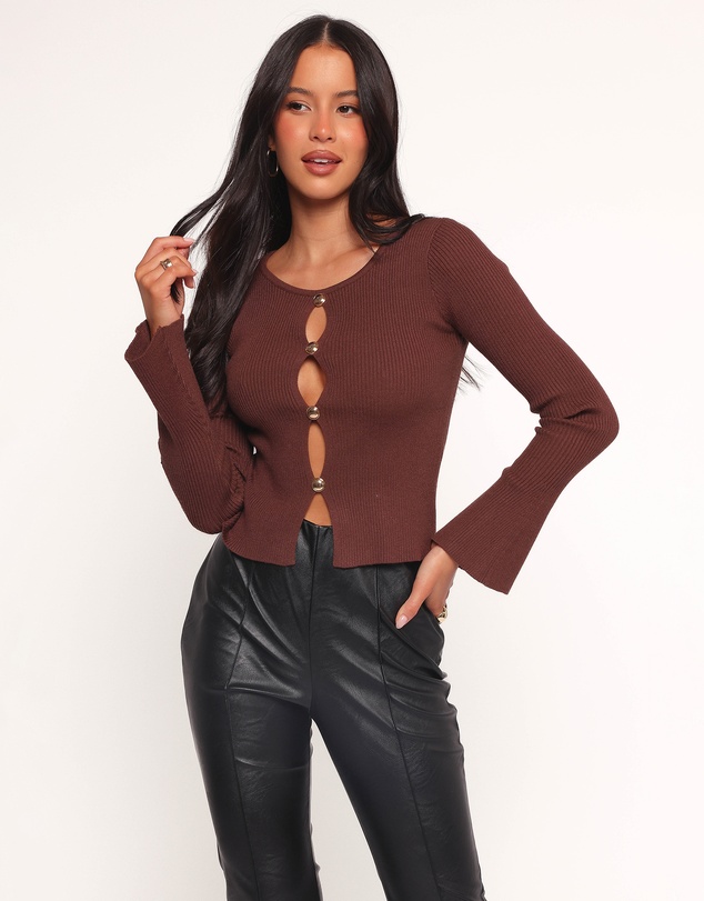 Petal & Pup - Rosienna Knit Top - Chocolate