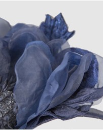 Fillies Collection - Large Navy Flowers Headband