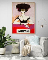 Inka Arthouse - Campari Woman Art Print