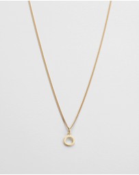 Kirstin Ash - O Outline Initial Necklace