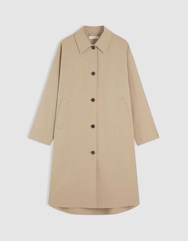Tommy Hilfiger - Water Repellent Twill Single Breasted Coat