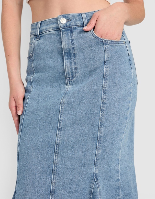 GUESS - Lia Denim Midi Skirt