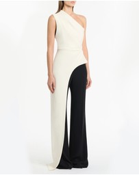 Carla Zampatti - Ivory Crepe One Shoulder Longline Top