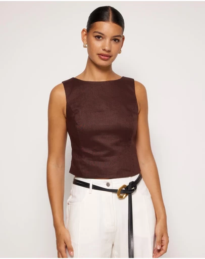 AERE - Thea Linen Tank
