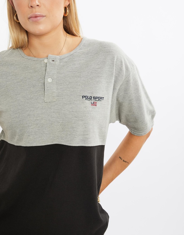 Vintage by The Real Deal - Pre Loved - Vintage 90s Ralph Lauren Polo Sport Henley Tee