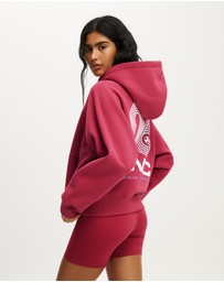Cotton On Body Active - Plush Premium Graphic Raglan Hoodie