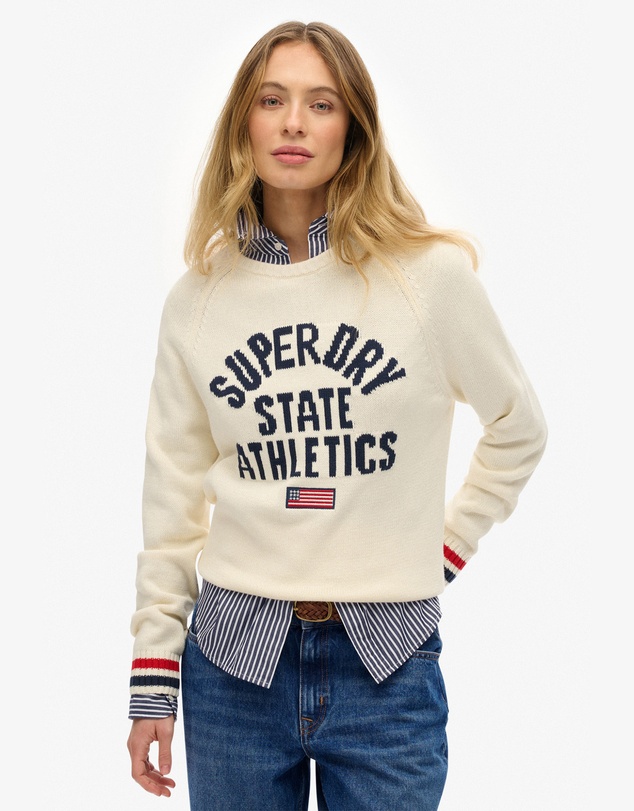 Superdry - Slouchy Intarsia Graphic Knit