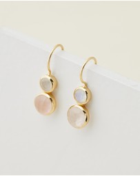 Bianc - Posy Earrings Rose Quartz
