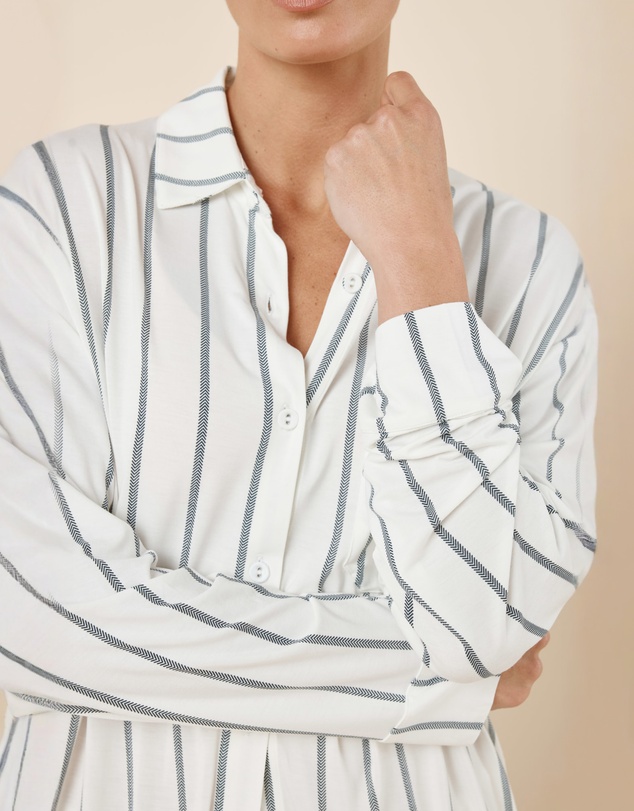 Gingerlilly - Harlow Bamboo Striped PJ Set