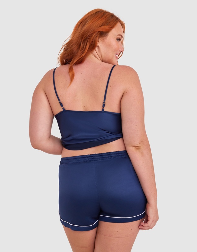 Bras N Things - Liquid Satin Shorts - Navy