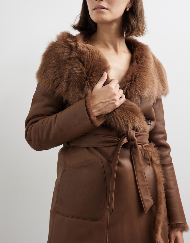 West 14th - Chelsea Slouch Shearling Coat