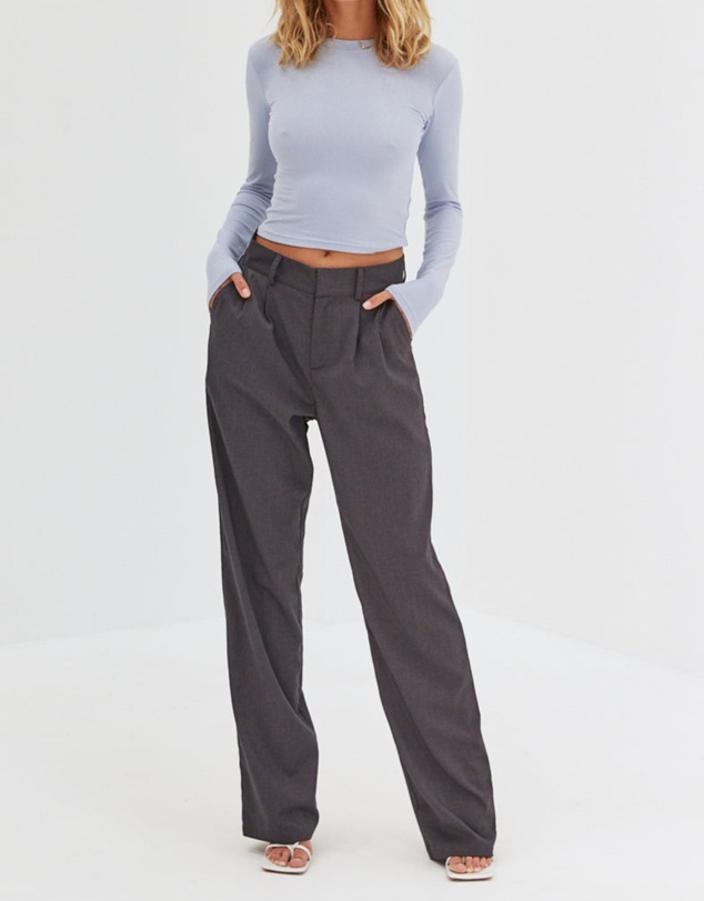 Style Addict - Wool Malene Pants - Grey