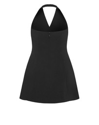 City Chic - Plus size Tori Halter Mini Dress - black