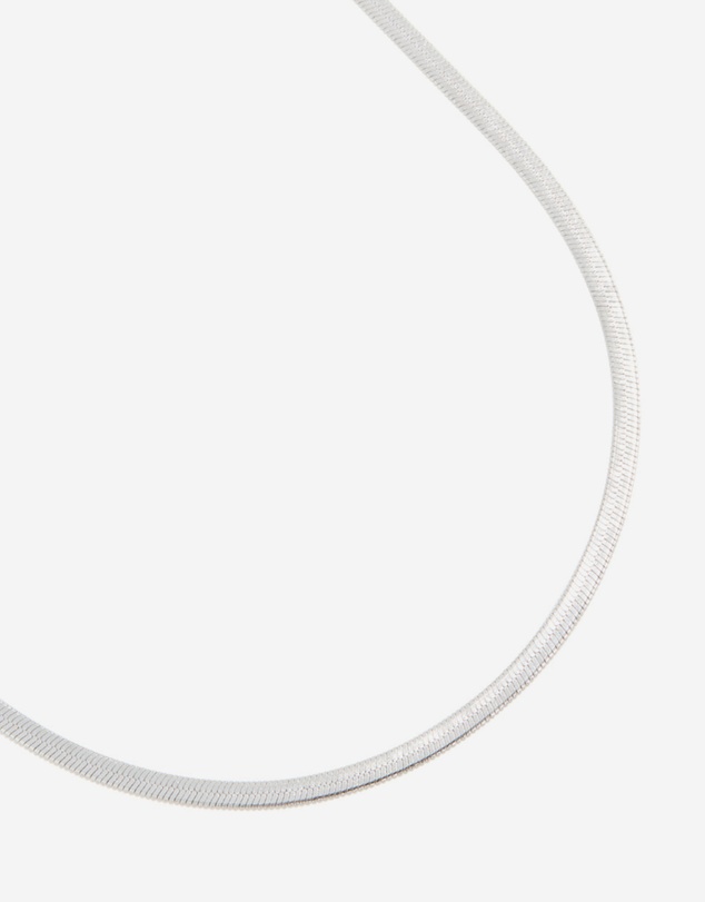 Lovisa - Waterproof Stainless Steel Fine Flat Snake Chain Necklace