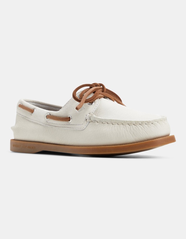 Sperry - A/O 2-Eye Leather White Gum- Women's