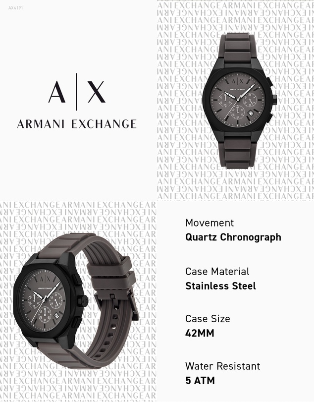 Armani Exchange - Grey Chronograph Watch