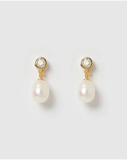 Izoa - Everlee Pearl Drop Stud