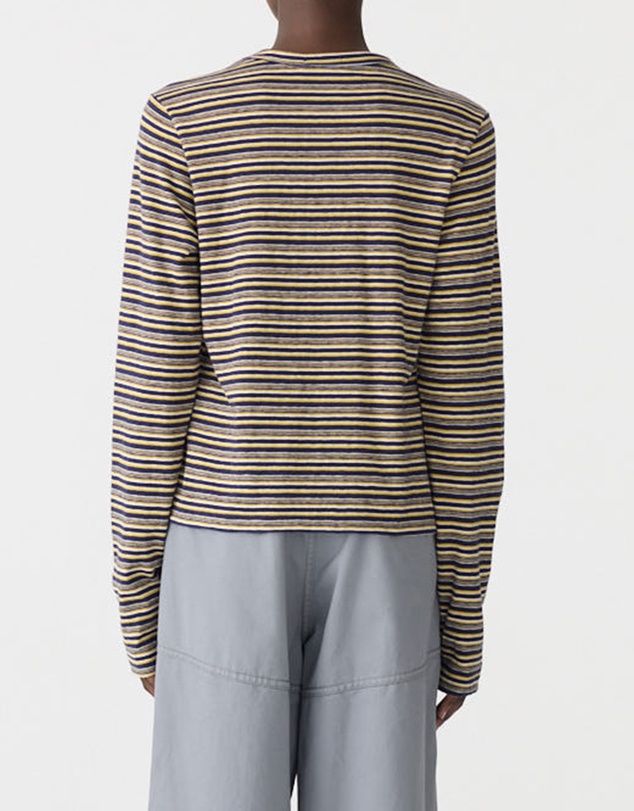 Bassike - Stripe Slim LS T-Shirt