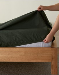 Sheet Society - Leo Washed Cotton Cot Fitted Sheet