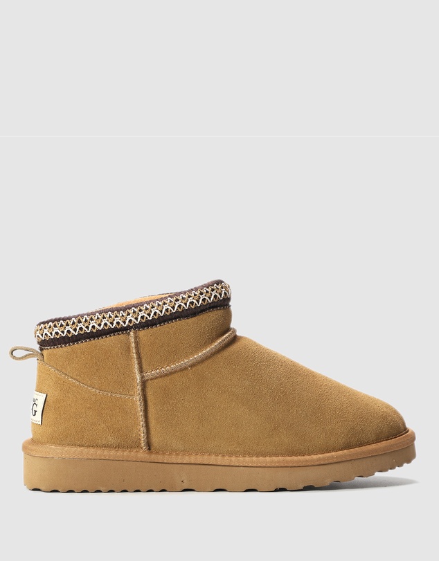 AusWooli Ugg Boots - Altona Sheepskin Wool Ankle Braid Boots