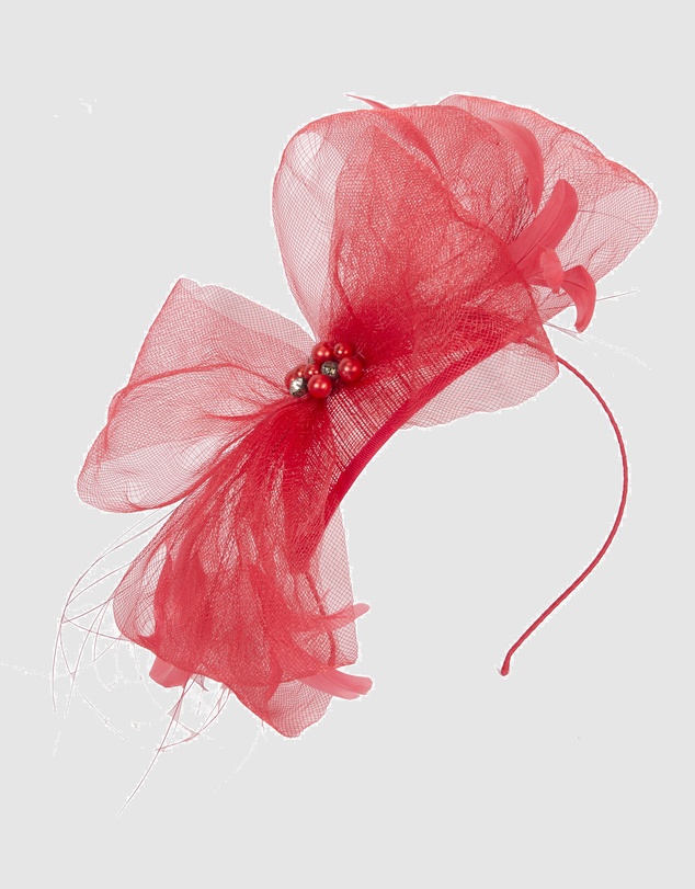 Max Alexander - Red Bow Racing Fascinator