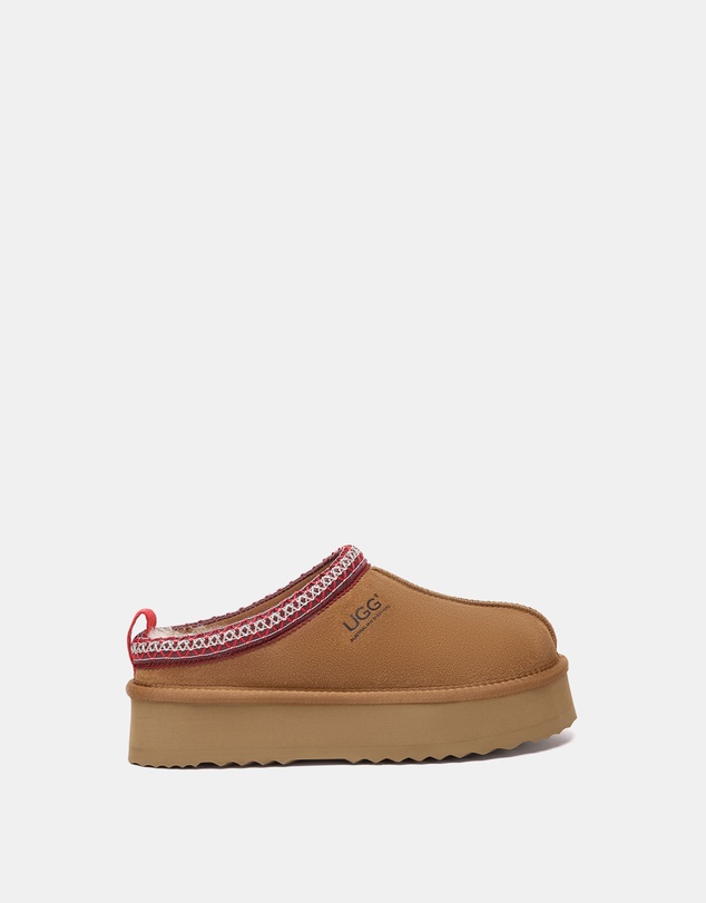 EVERAU - Australian Shepherd Ugg Tay Platform Cow Suede Upper House Shoes