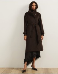 Atmos&Here - Nicky Wool Blend Funnel Neck Coat