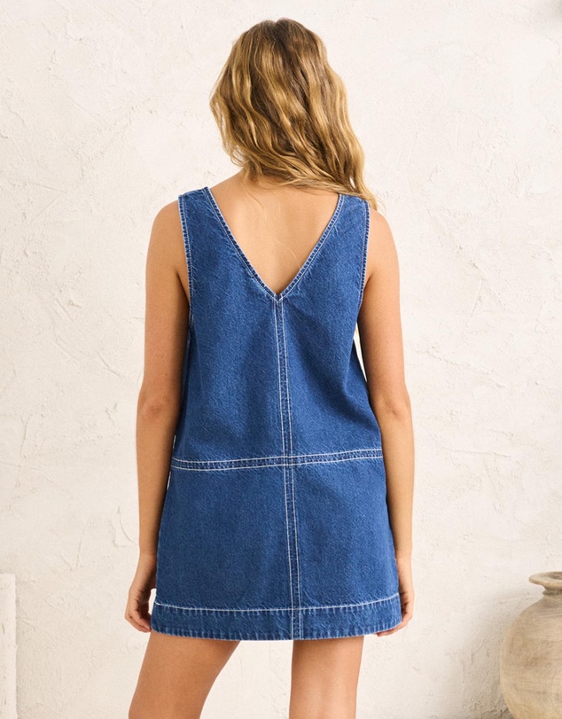 Rhythm - Cece Contrast Stitch Mini Dress