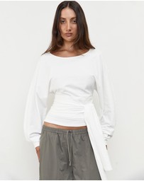 Pinky & Kamal - Waist Wrap LS top