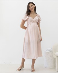 Angel Maternity - Fabia Reversible Tie Maternity Dress