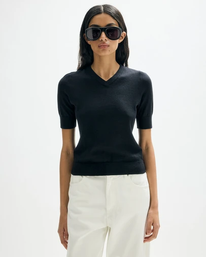 Minima Esenciales - Rilo Organic Cotton Cashmere V Neck
