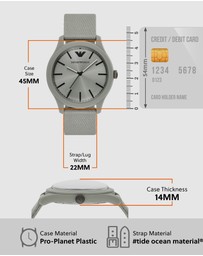 Emporio Armani - Gray Analogue Watch