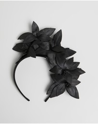 Fillies Collection - Bespoke Leather Flower Headband Fascinator